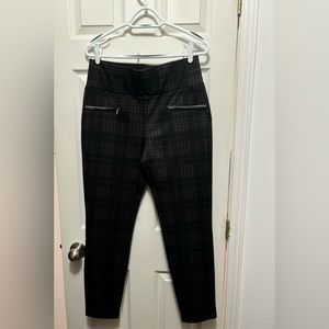 Suzy Shier size L pull on dress pants plaid